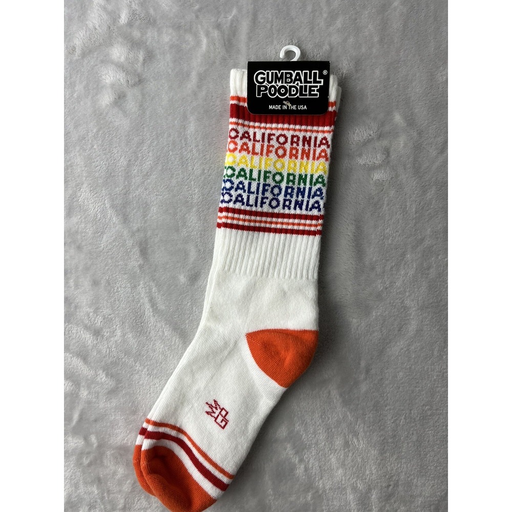 GUMBALL POODLE Unisex California Crew Socks One Size Fits Most ( Made In USA) - Picture 4 of 10